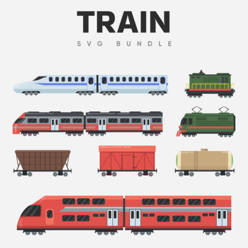 Diversity train SVG bundle.