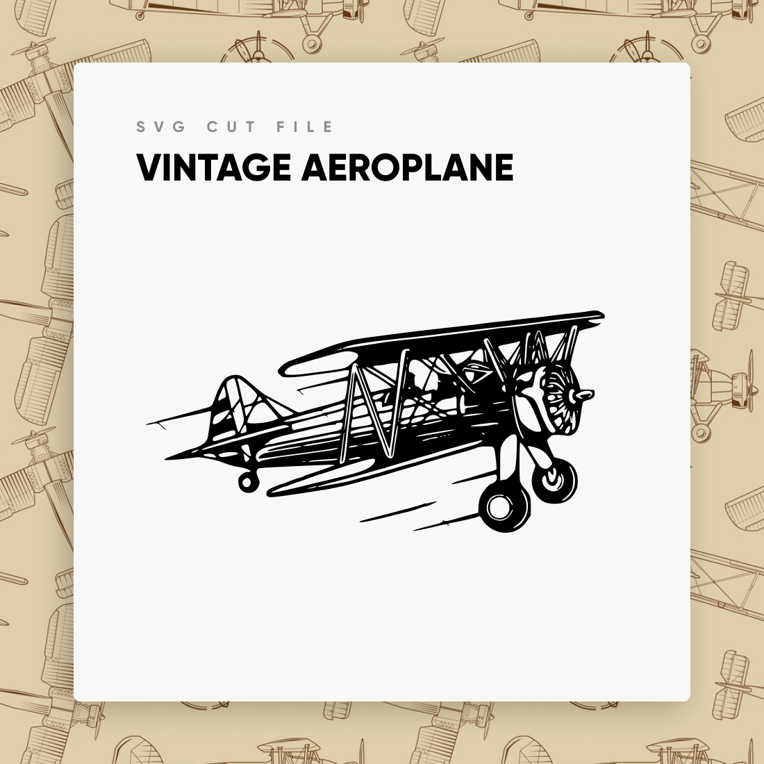 Classic theme vintage aeroplane.
