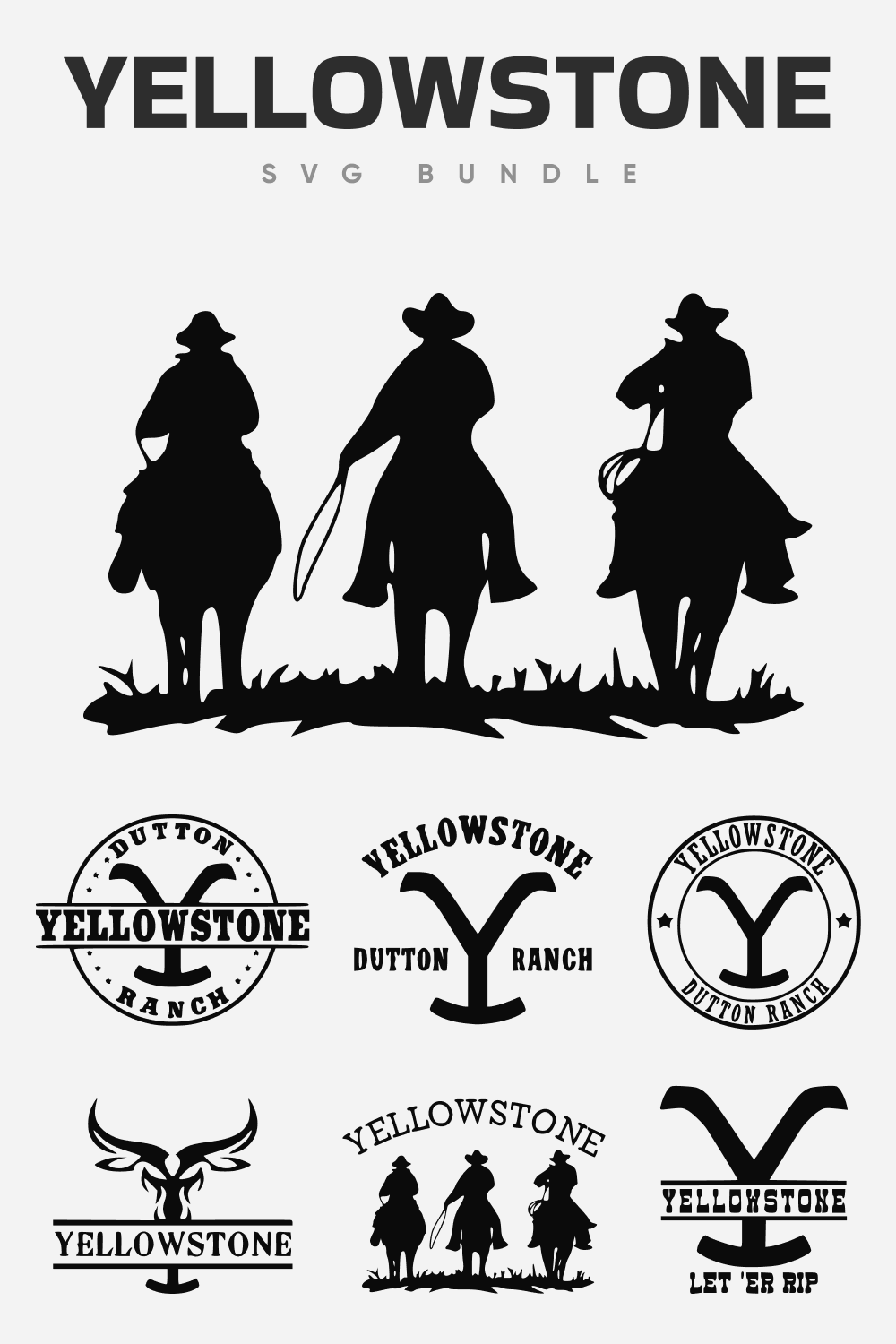 Yellowstone SVG bundle.
