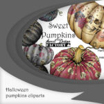 halloween pumpkins cliparts covers.