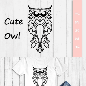 Cute Owl SVG File – MasterBundles