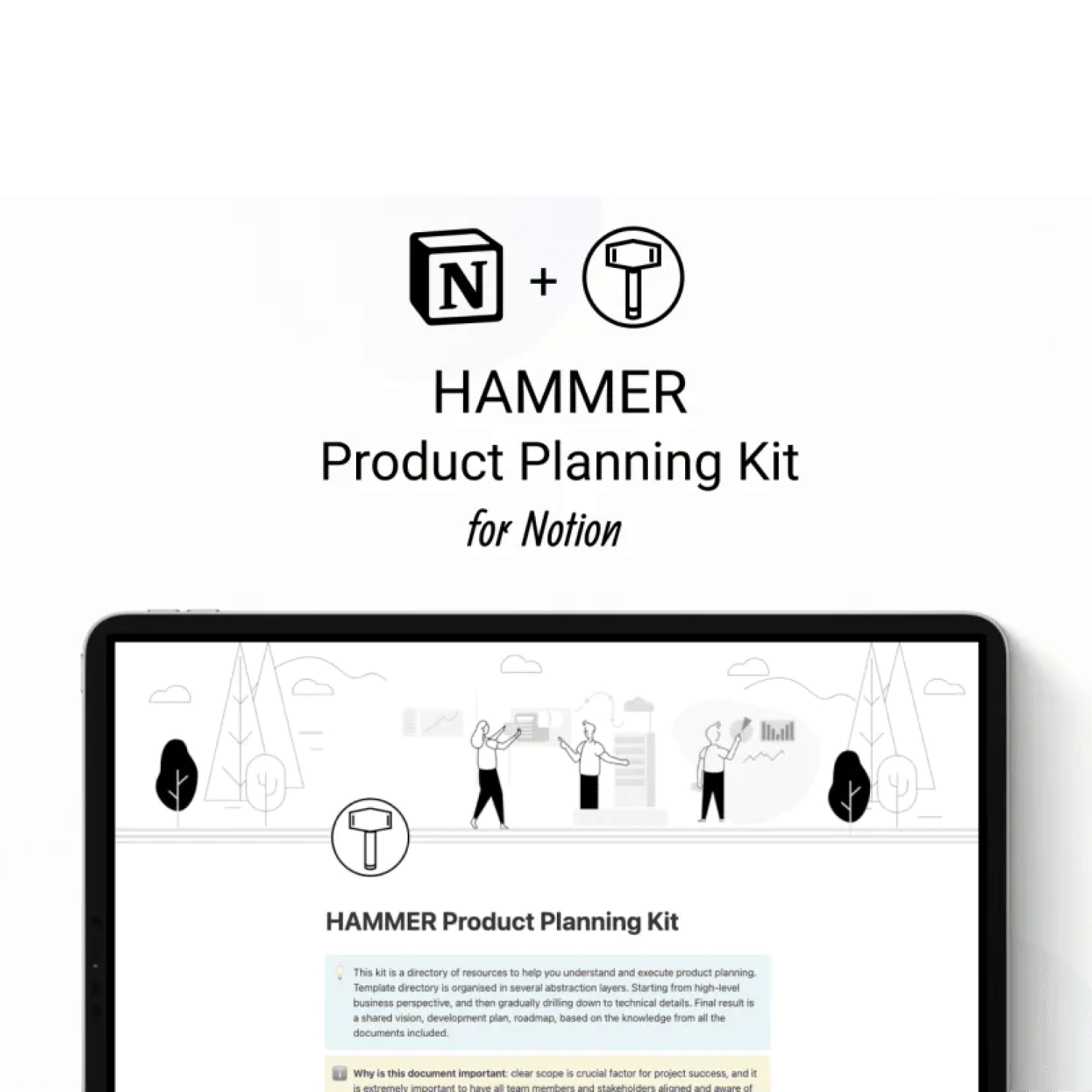 Hammer product planning kit for notion.