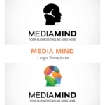 Media mind logo template.