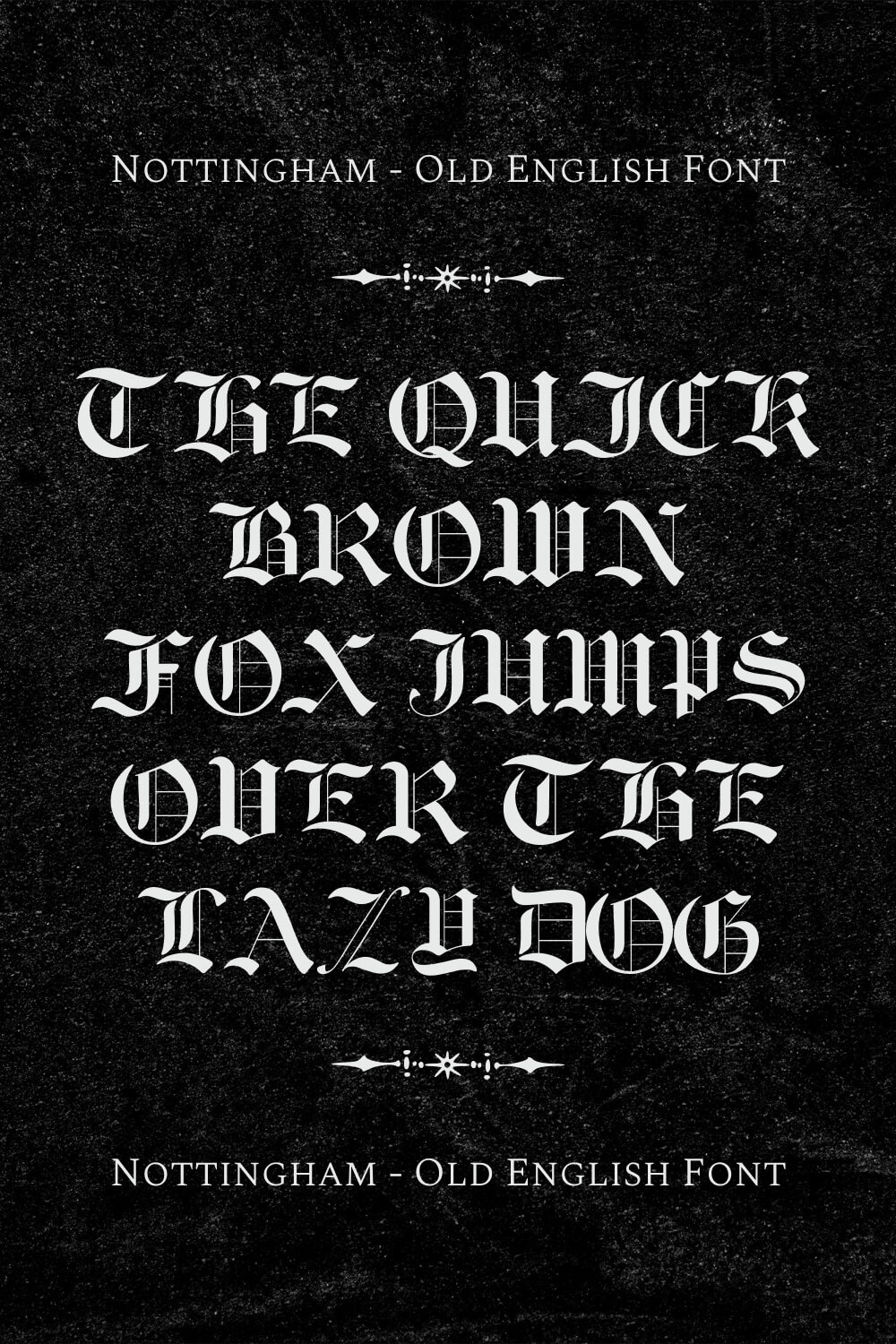 Nottingham Old English Font is a font made by me inspired by the sub text of a book.