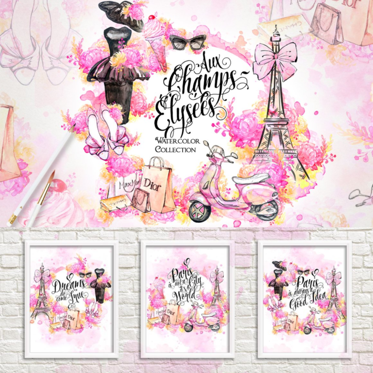 Fashion Girl With Flower Clipart Vintage – MasterBundles