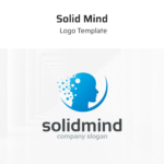 Solid mind logo template.