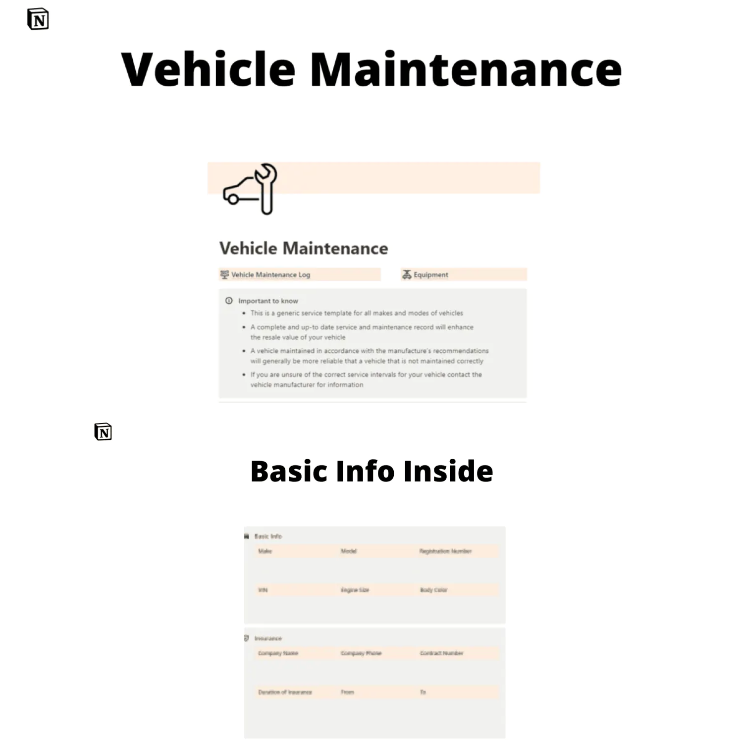 Vehicle maintenance.