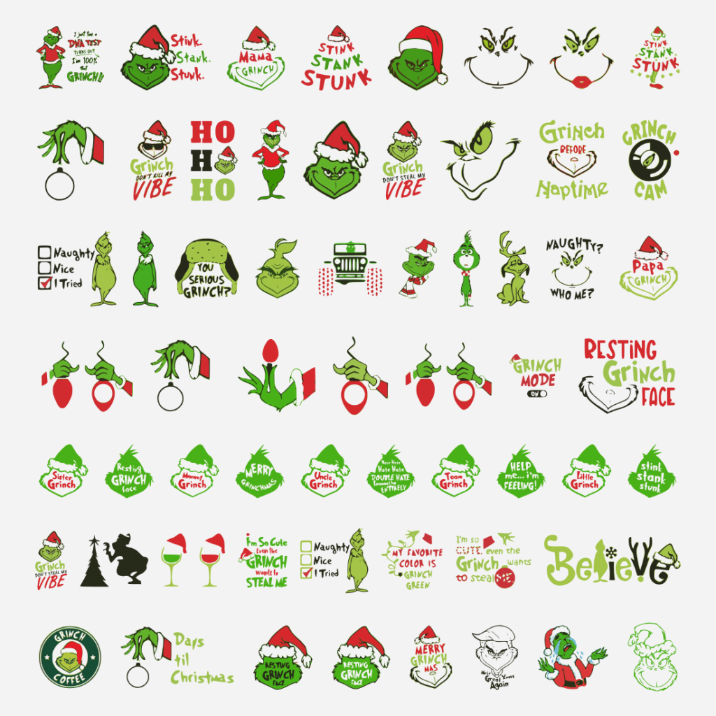 60+ Files The Grinch SVG Bundle – MasterBundles