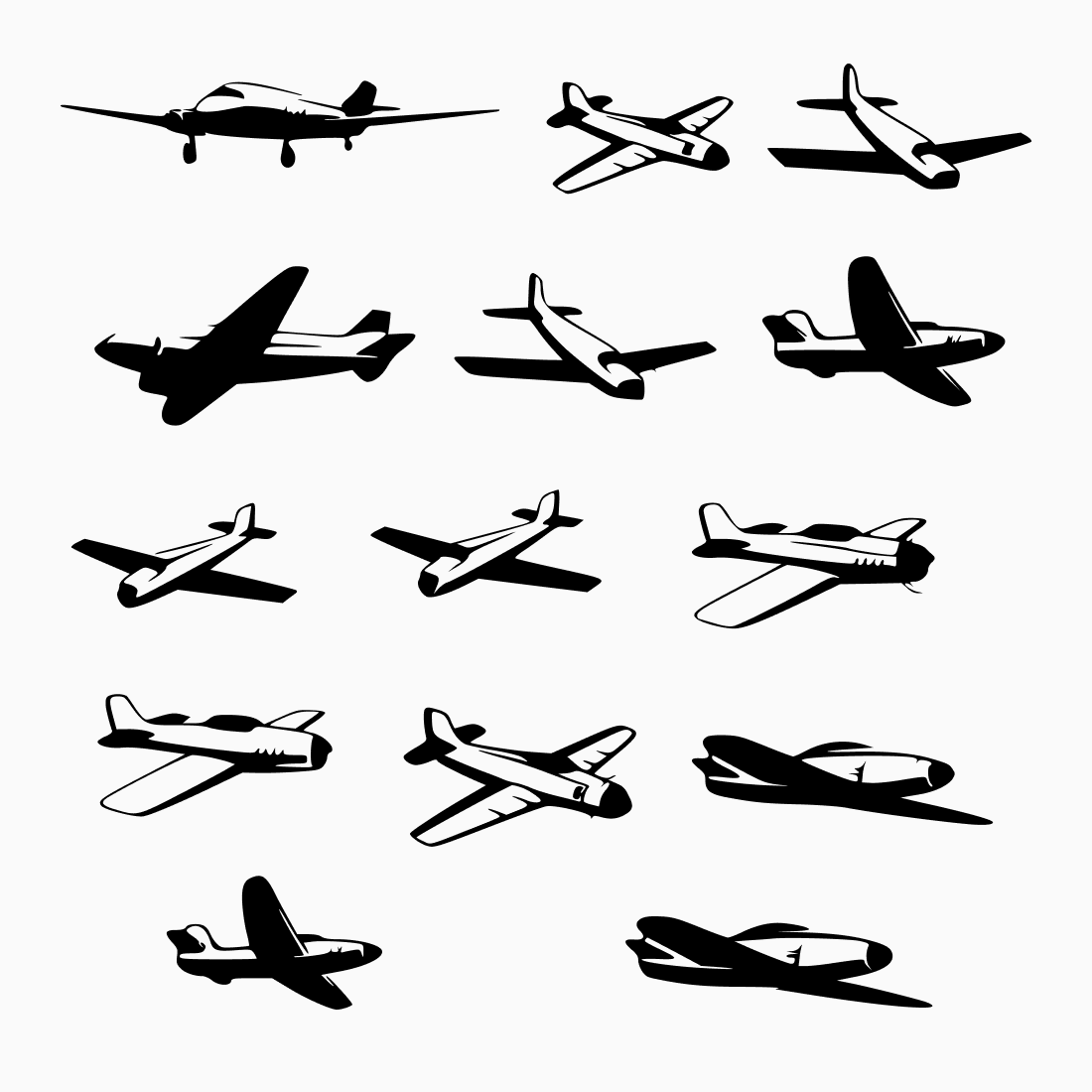 Airplane SVG bundle.