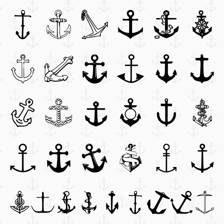 Anchor V4 SVG Bundle: 33 Files – MasterBundles