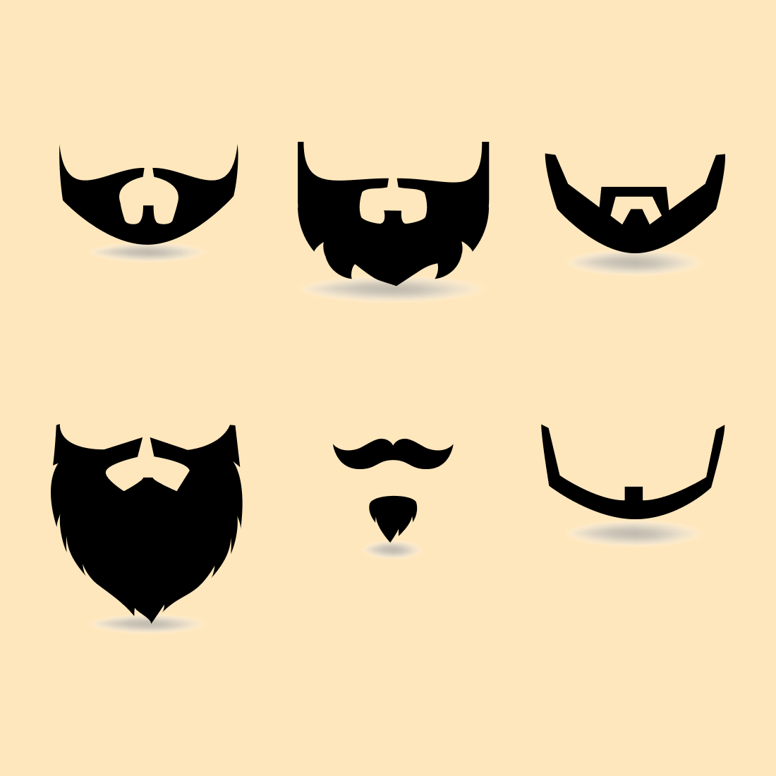 Many beard SVG bundle.