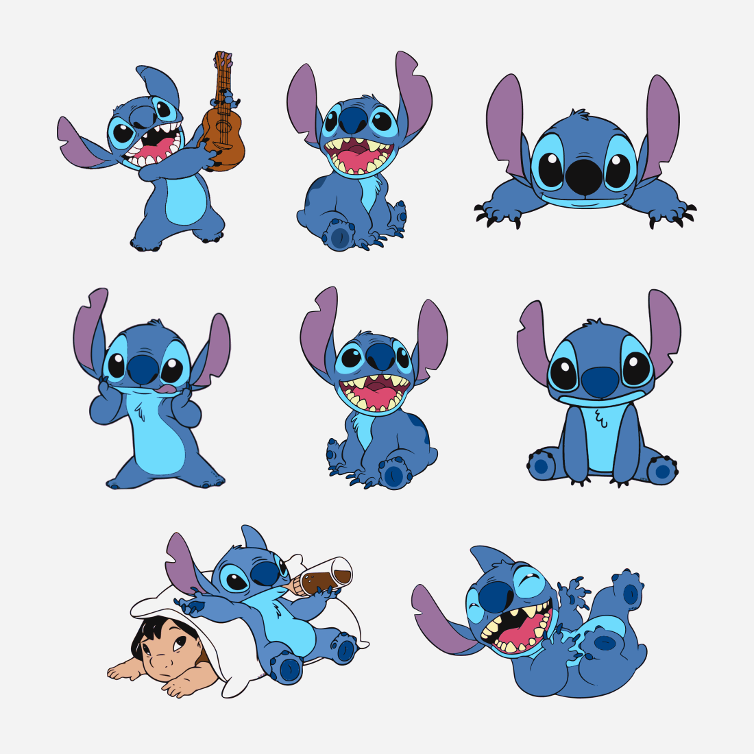 Disney stitch v2 SVG bundle.