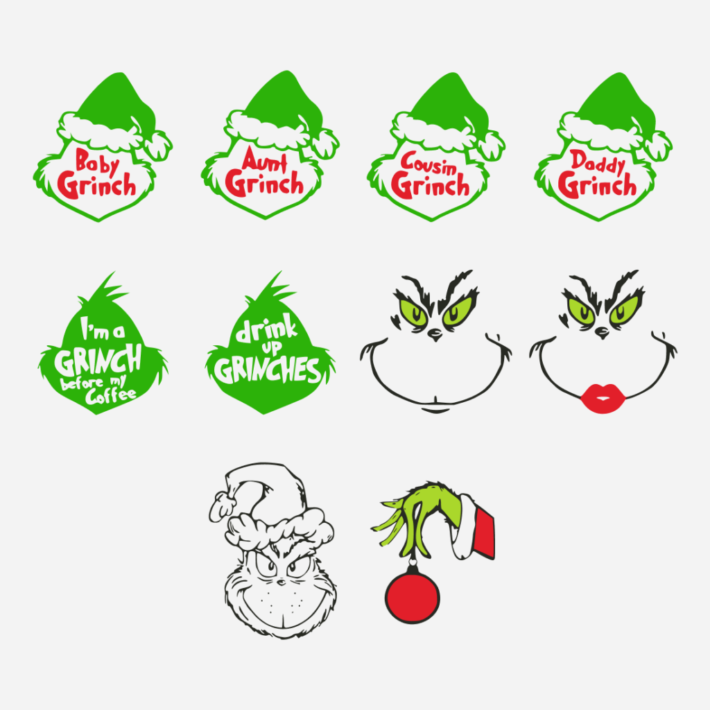 Grinch SVG: 10 Designs – MasterBundles