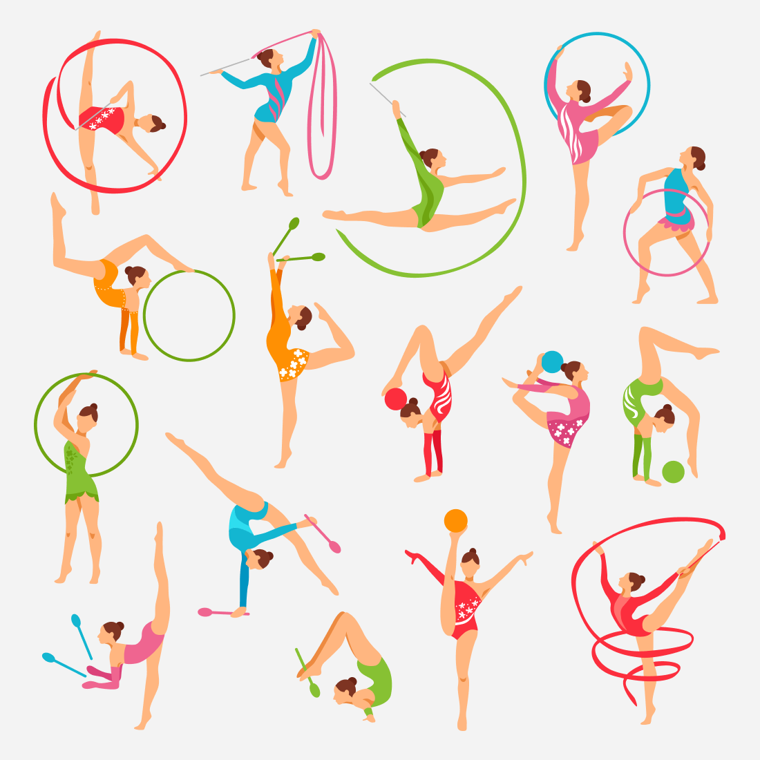 Interesting Gymnastics SVG bundle.