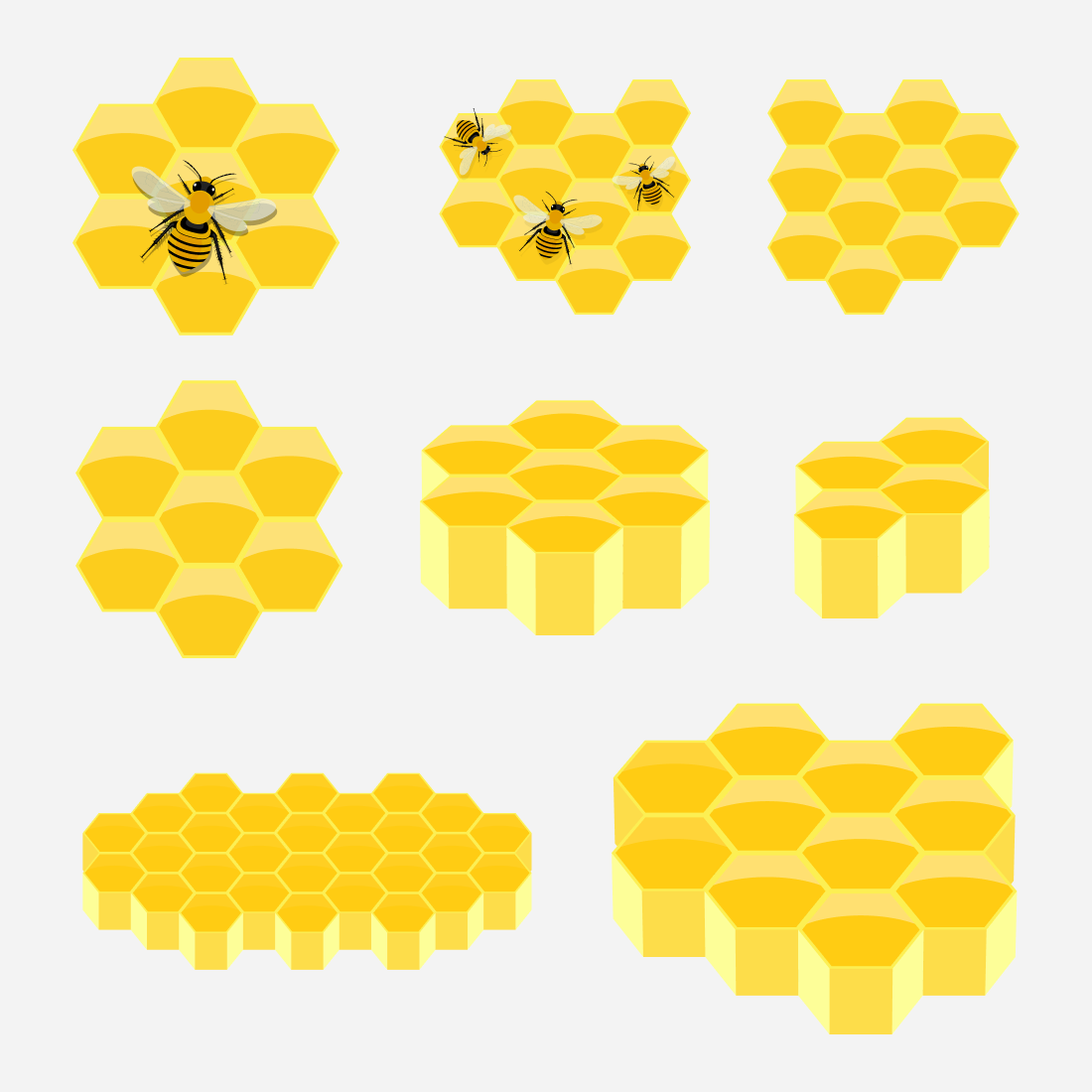 Honeycomb SVG bundle.