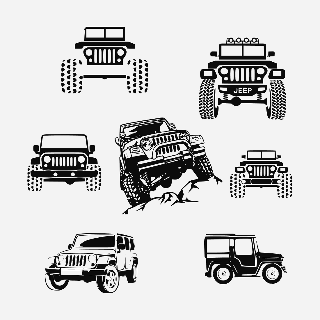 Jeep v1 SVG bundle.