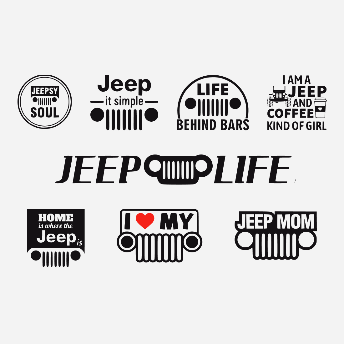 Different files about jeep life.