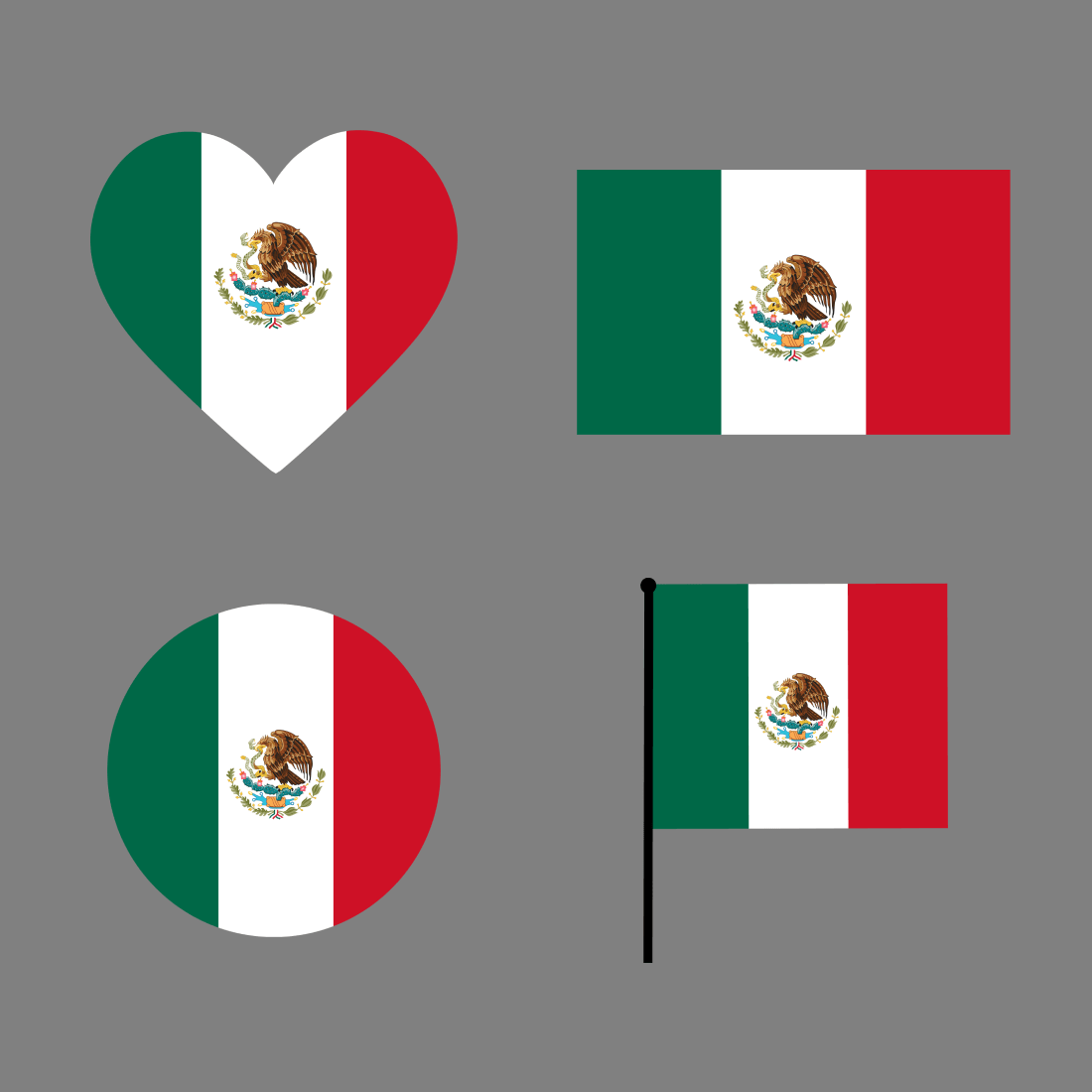 Mexico Flag SVG Bundle.