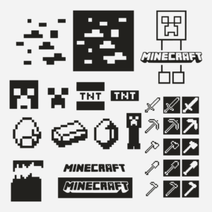 Silhouette Minecraft SVG Bundle: 29 Files – MasterBundles