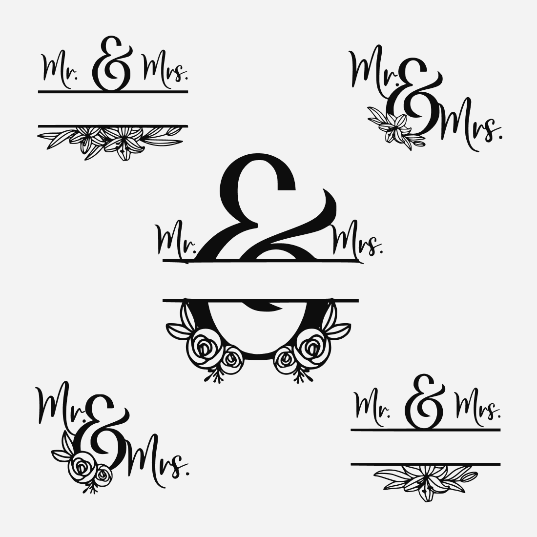 Mr and mrs SVG bundle.