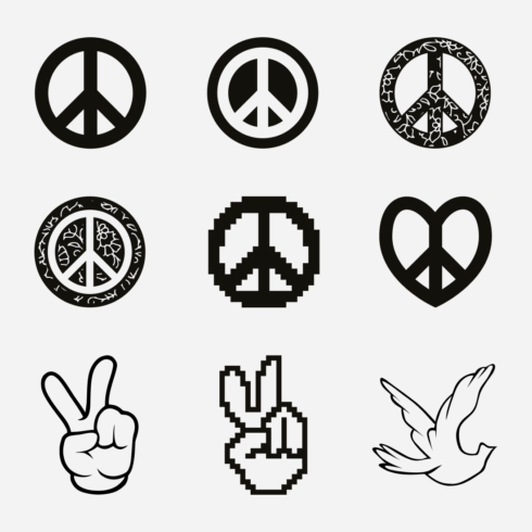 Peace Sign SVG Bundle – MasterBundles