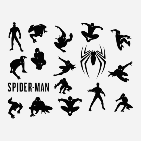 Silhouette Spiderman SVG Bundle – MasterBundles