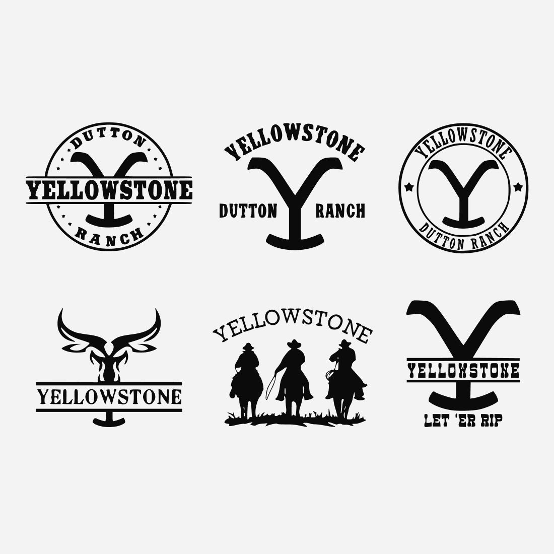 Yellowstone SVG bundle.
