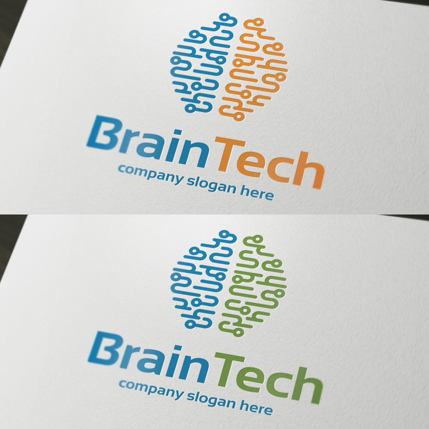 Brain logo abstract mind idea.