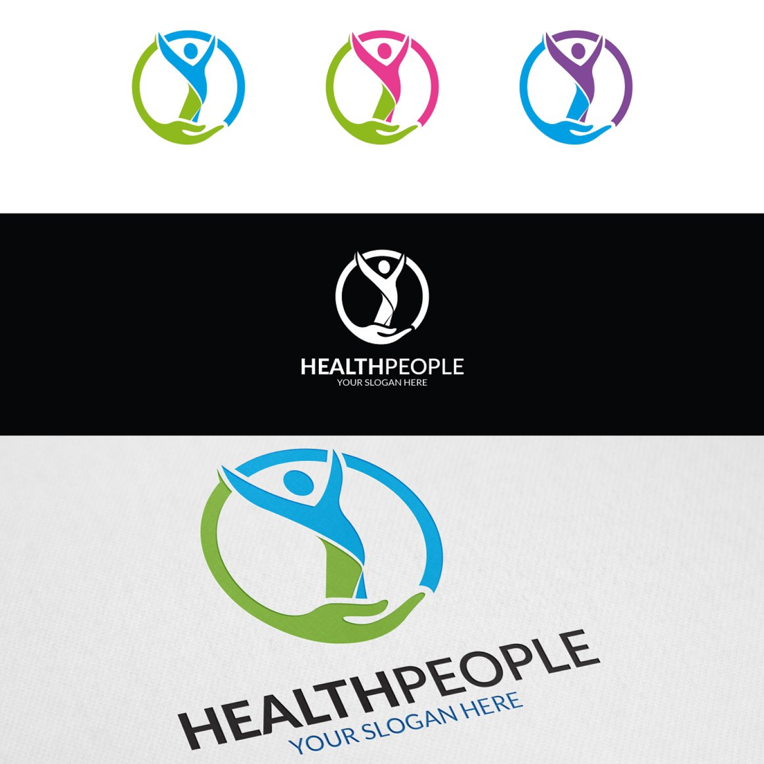 Free People Health care Logo - MasterBundles