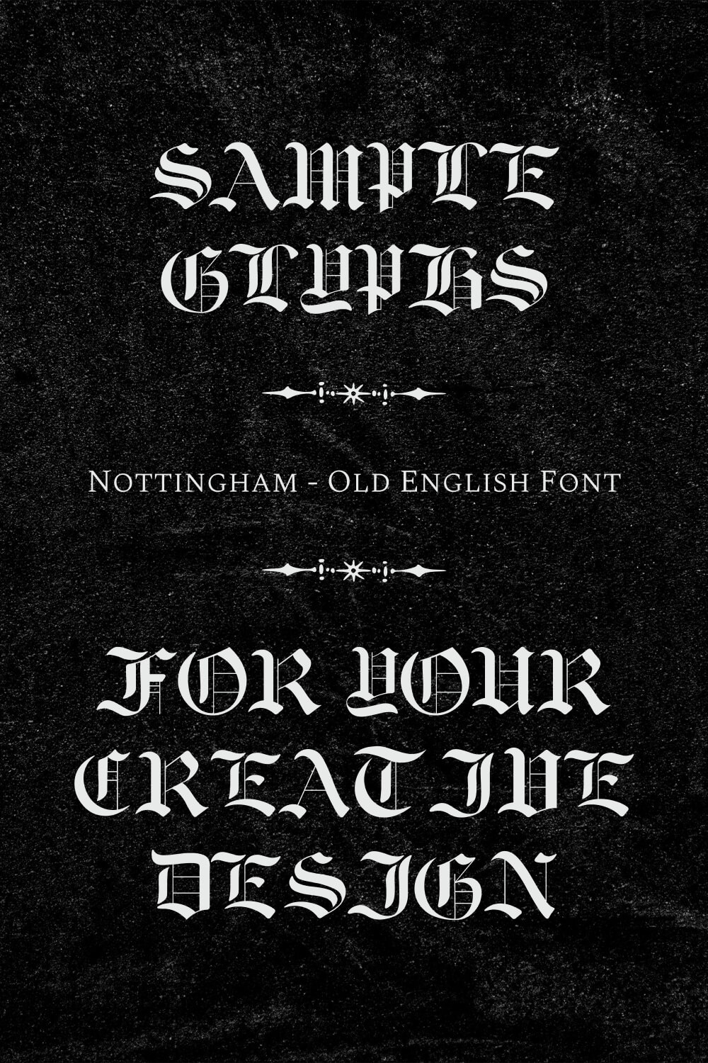 Nottingham Old English Font pinterest.