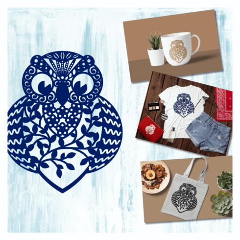 Using Paper Cut Design Owl.