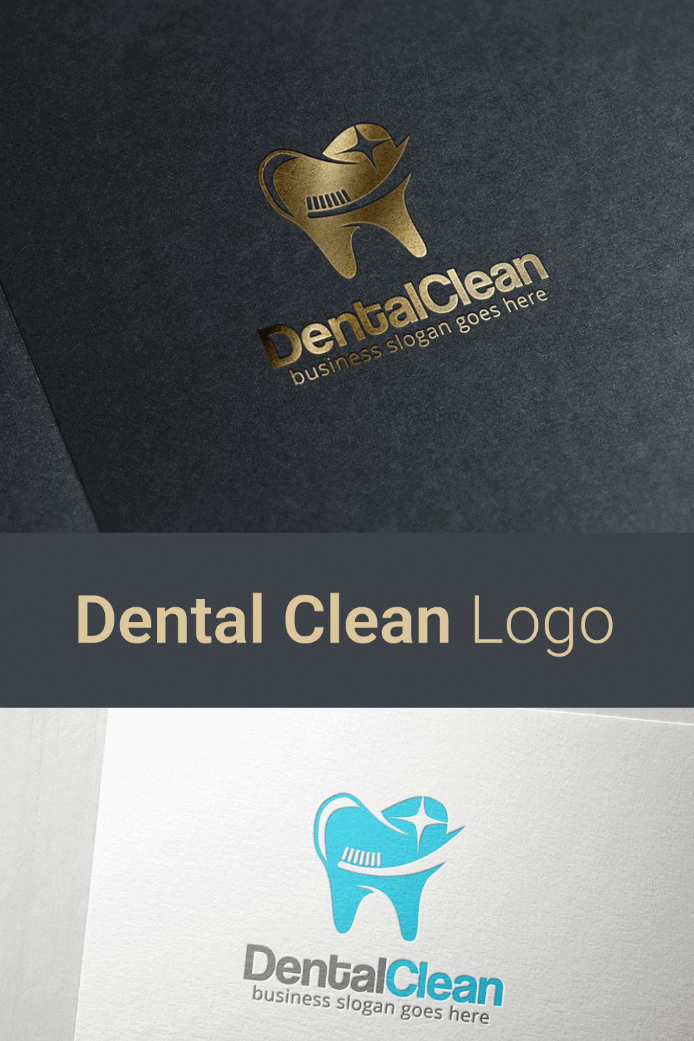 DentalClean on Black and White Background.