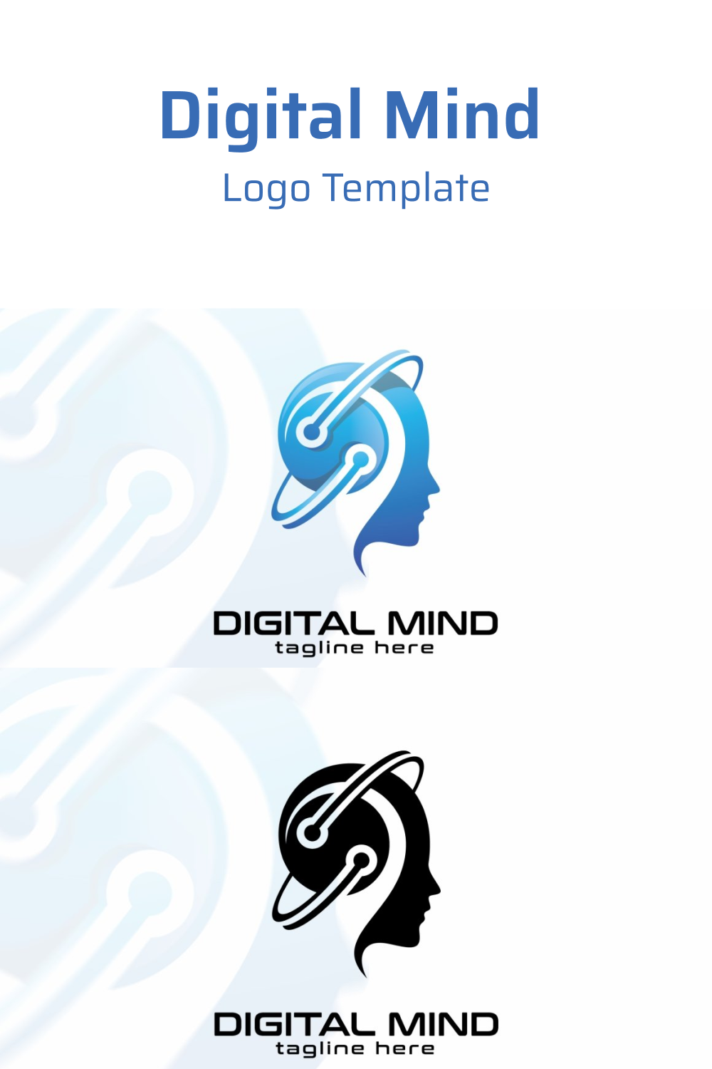 Logo abstract mind idea.