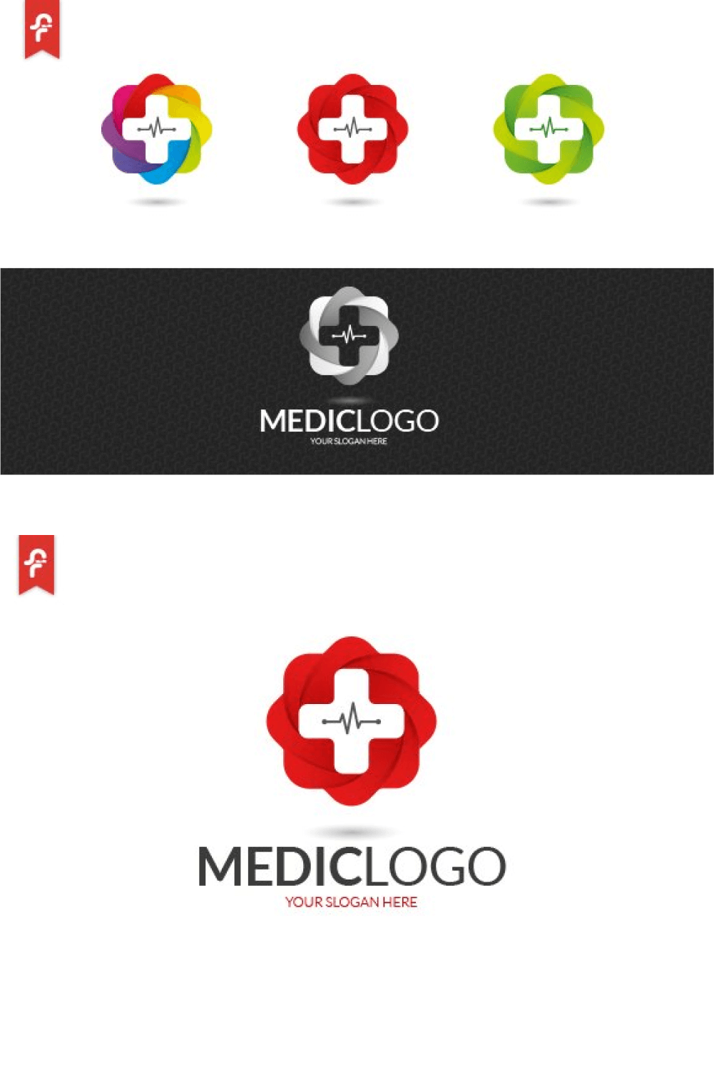 Various Types of Mediclogo Icons.