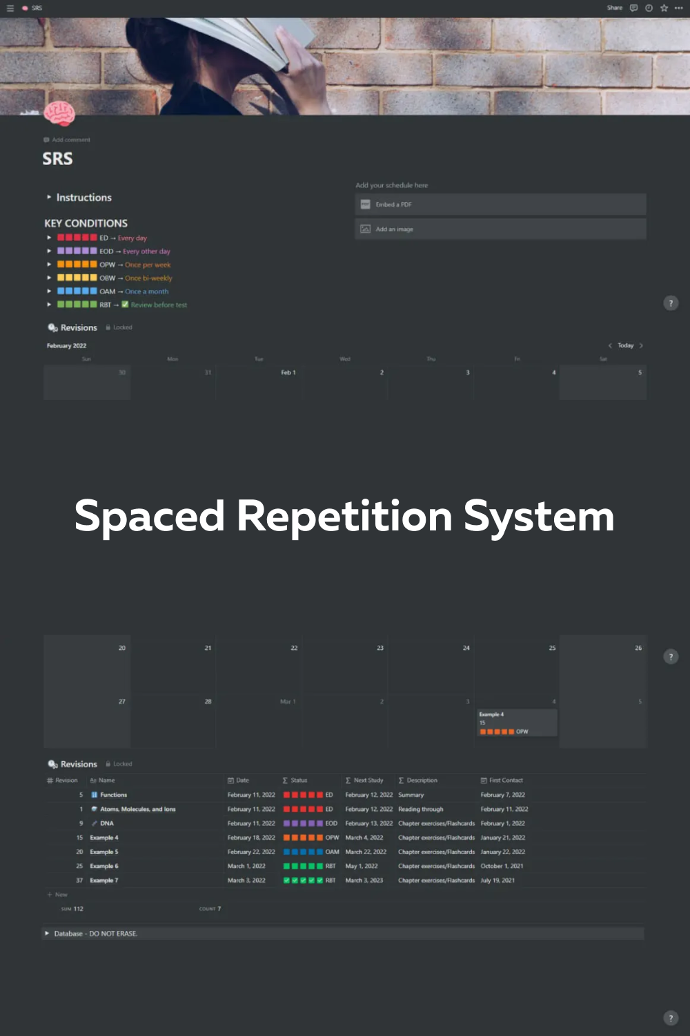 Spaced repetition system.