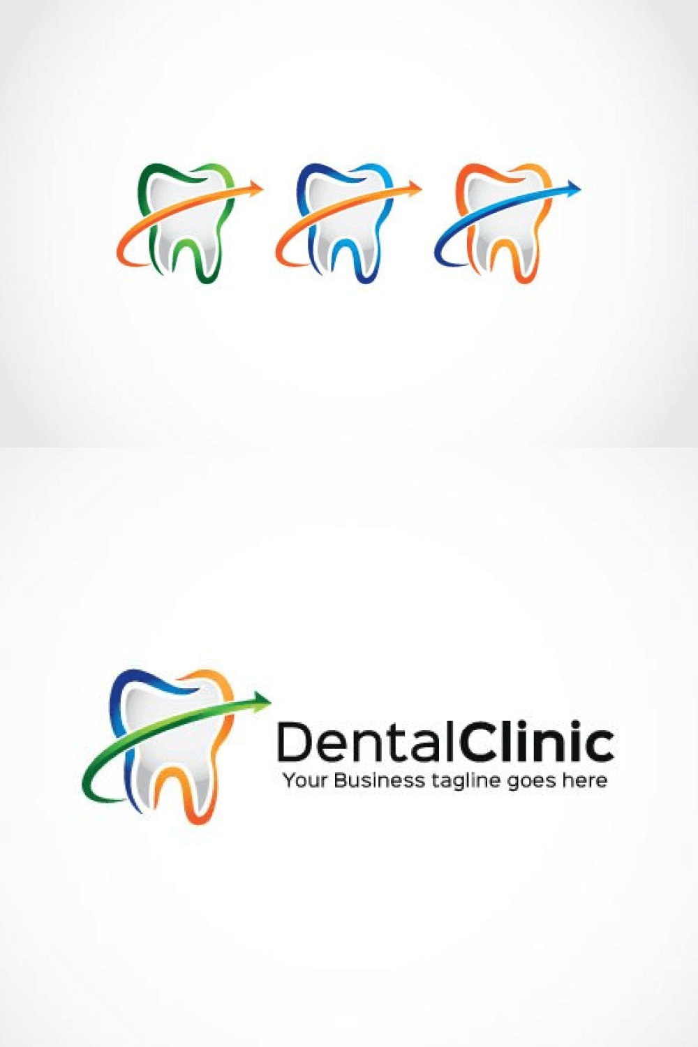 Logo DentalClinic on White Background.
