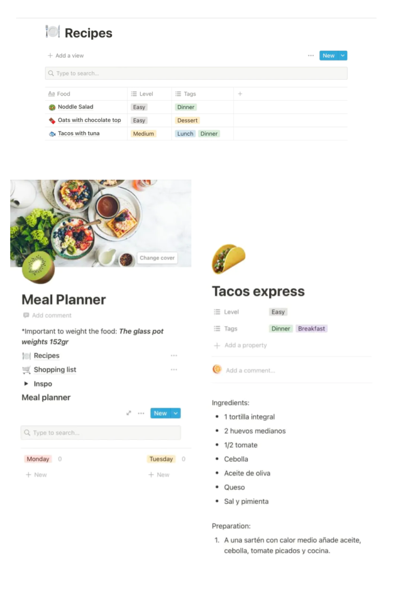 Meal Planner Notion Template – MasterBundles