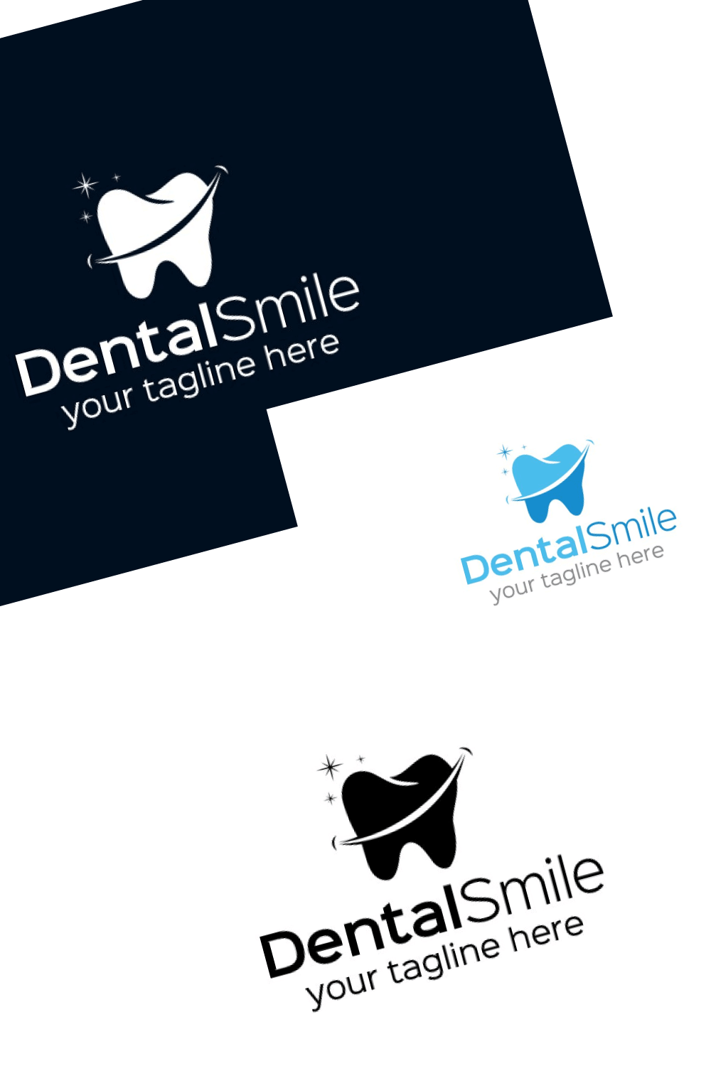 Diagonal Picture of Dental Smile.