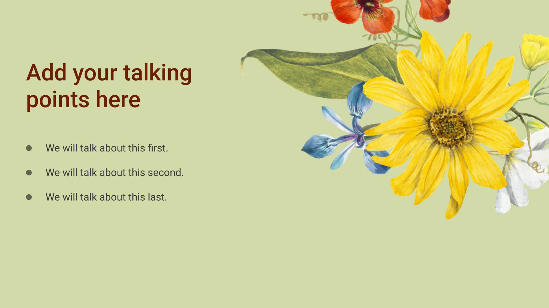 2 Preview Free Flower Background Green Powerpoint.