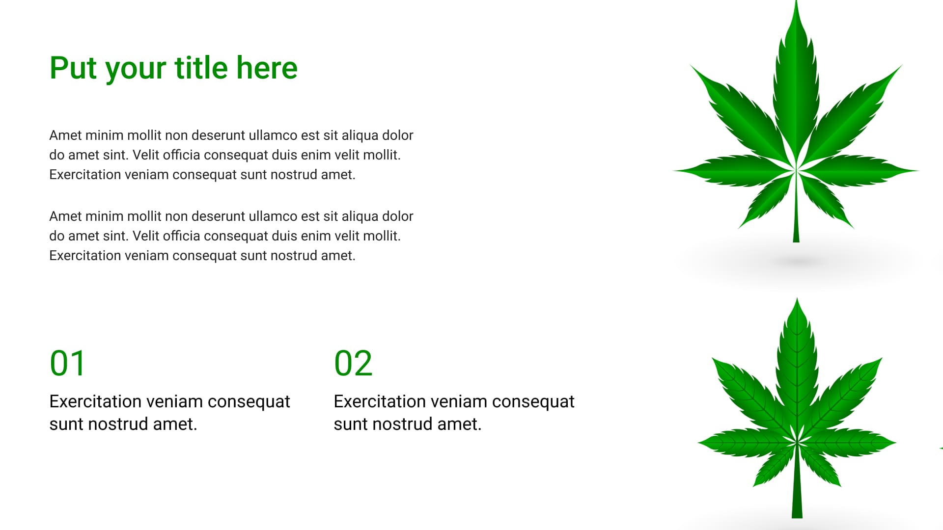 3 Free Medical Marijuana Powerpoint Template.