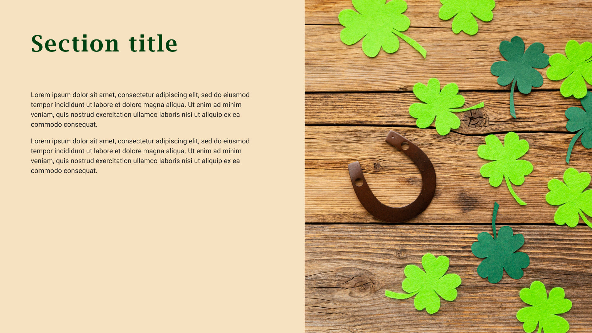 Saint Patrick's Day  Free PowerPoint template & Google Slides theme