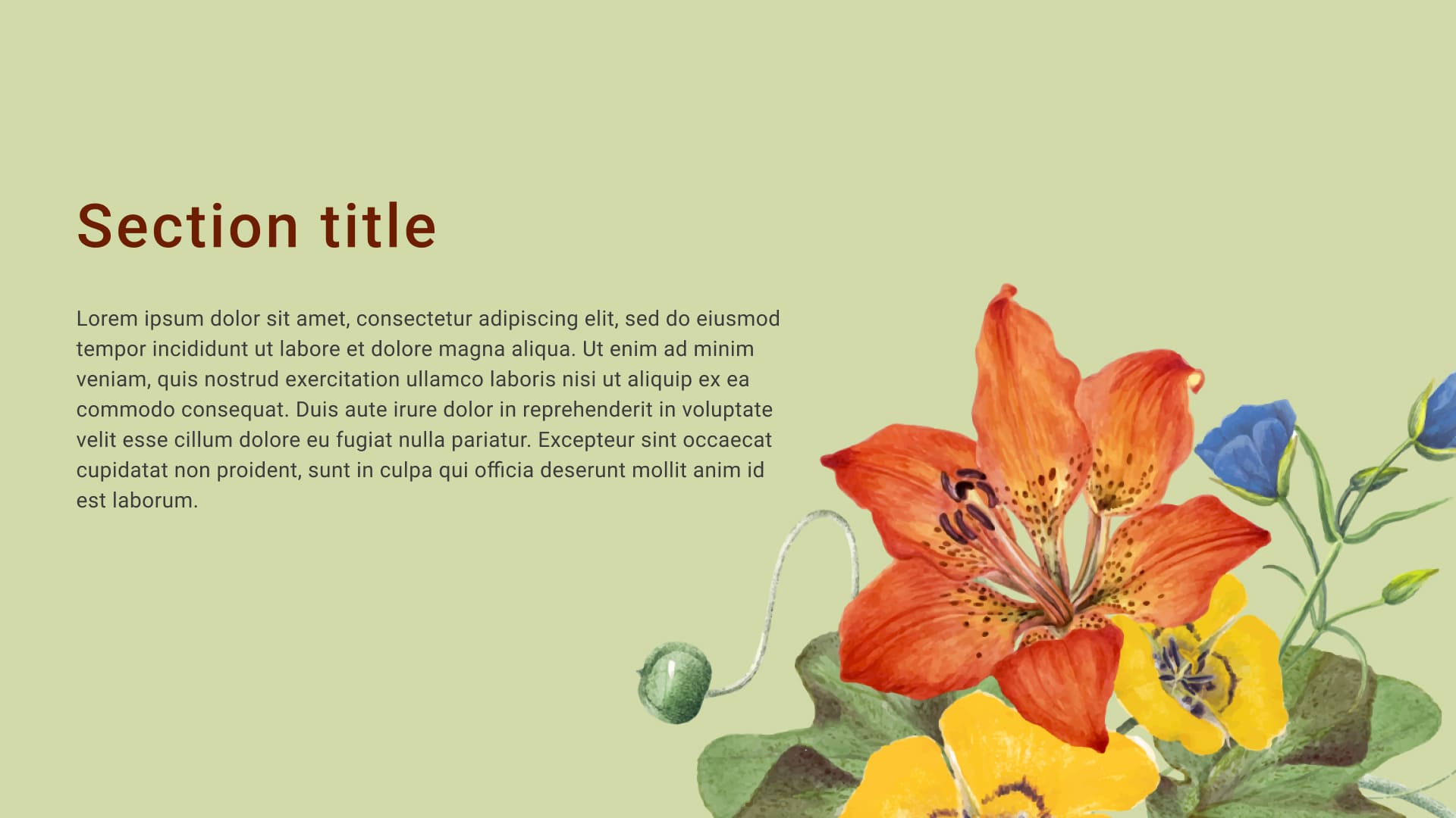 3 Preview Free Flower Background Green Powerpoint.