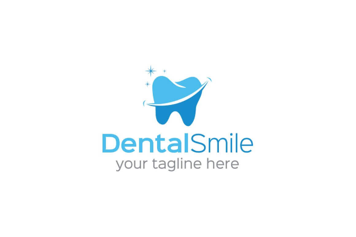 Dental Smile in Blue Color.