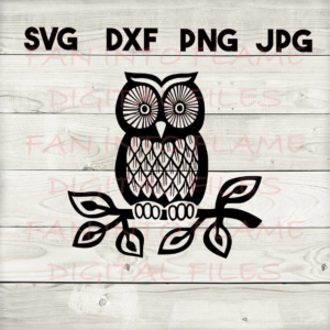 Owl SVG, DXF, PNG, JPG, Digital Download, Silhouette, Cricut, Glowforge ...