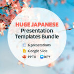 Huge Japanese Presentation Bundle: 300 Slides PPTX, KEY, Google Slides cover image.