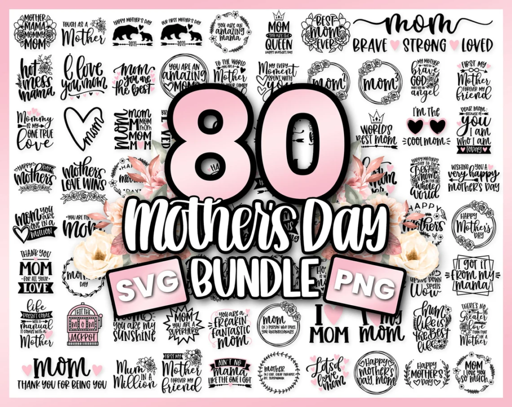 Mothers Day SVG, Mom SVG, Mama SVG, Mommy SVG – MasterBundles