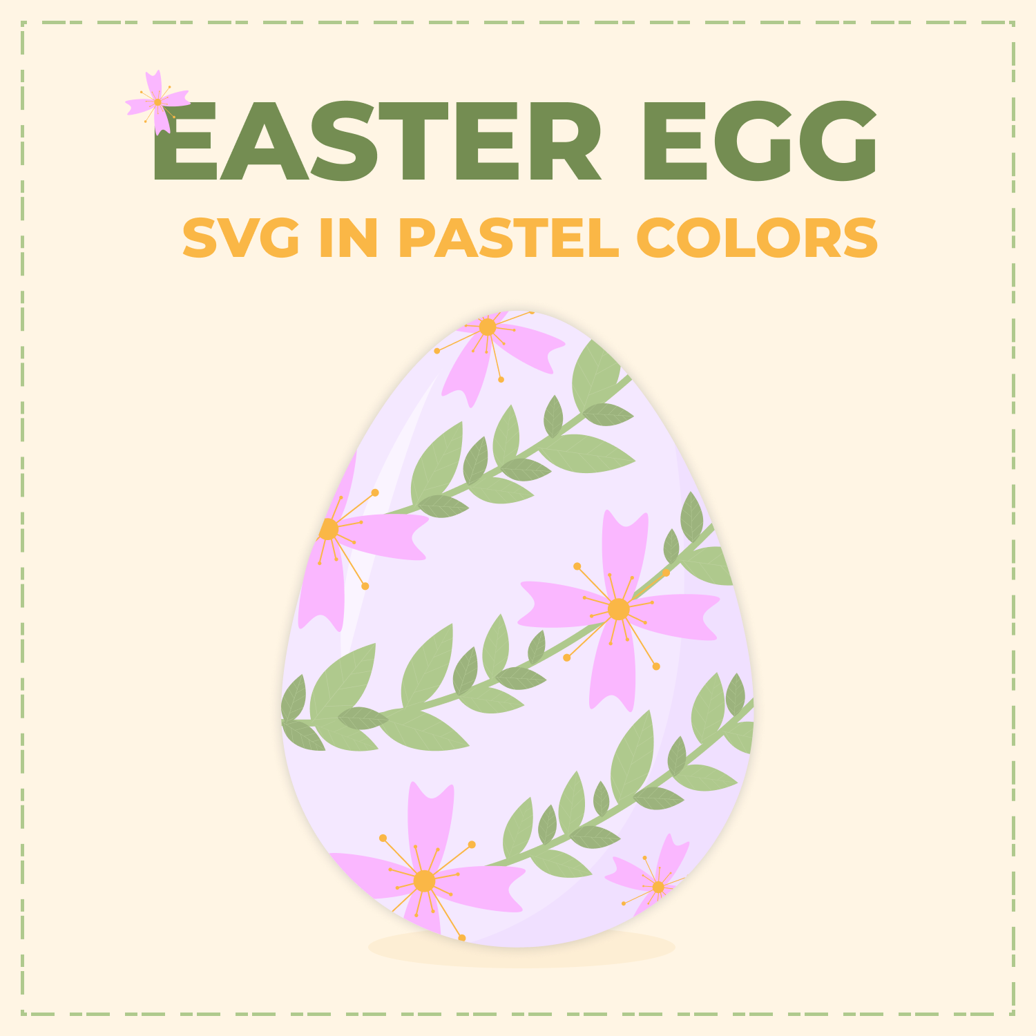 Trendy Easter Eggs Collection in pastel colors SVG PNG EPS