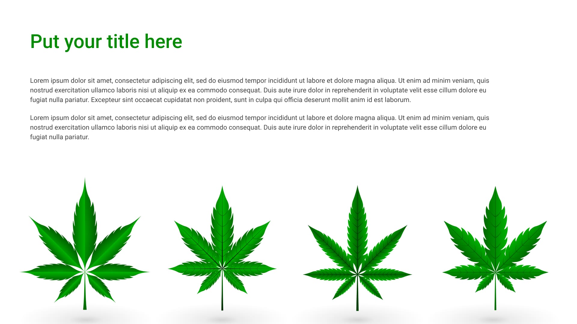 2 Free Medical Marijuana Powerpoint Template.