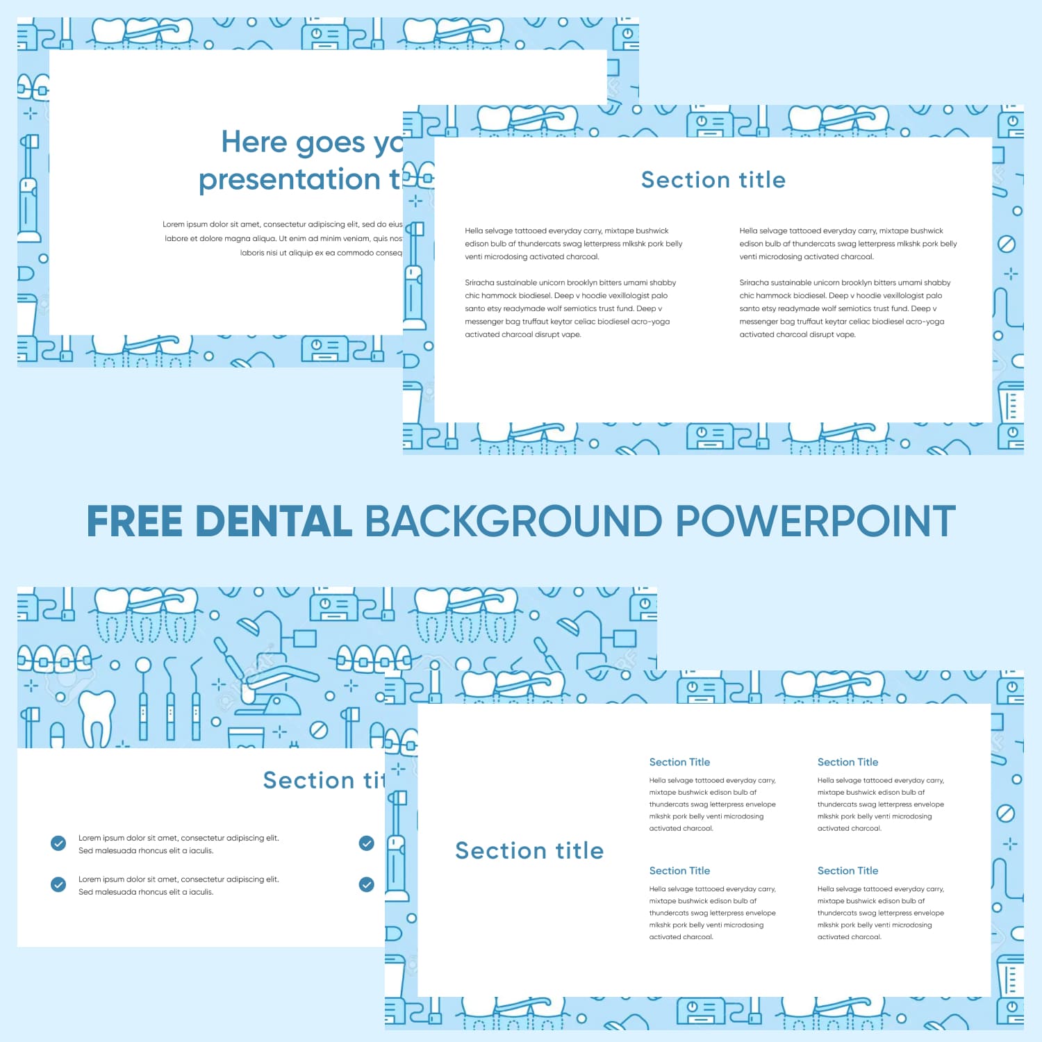 Preview Dental Background Powerpoint.