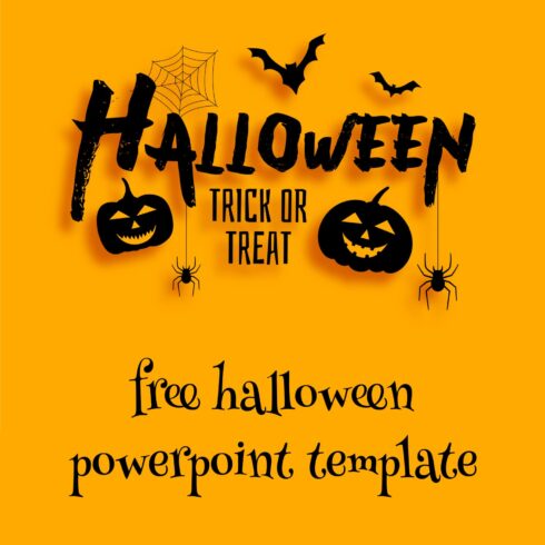Free Yellow Halloween Powerpoint Template.